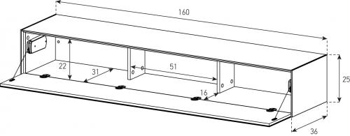 Console Suspendue Sonorous Elements ED35-F